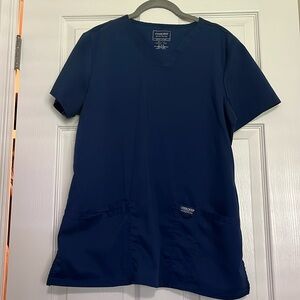 Cherokee navy blue scrub top